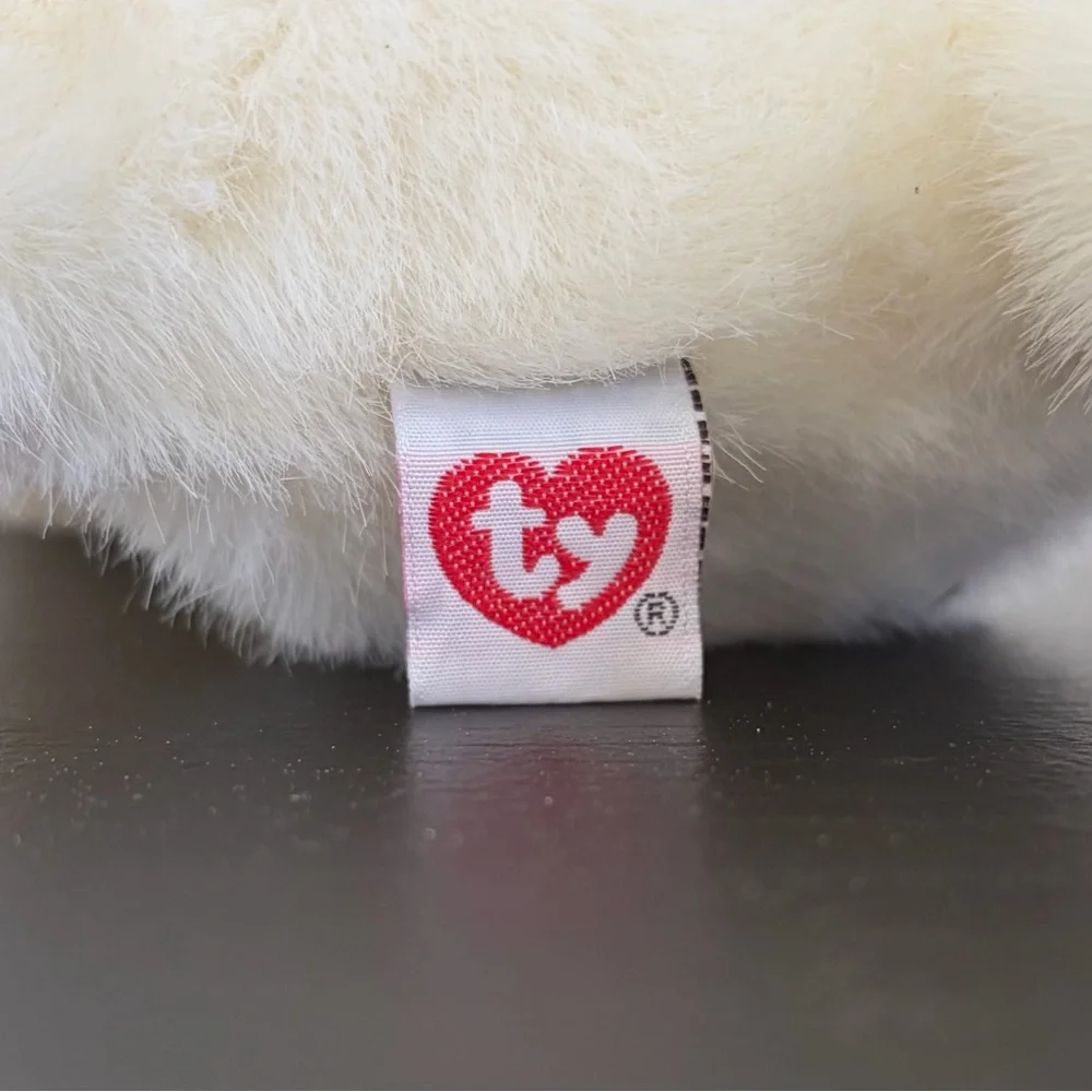 TY Retired 1996 Beanie Baby White Cat “Crystal” NWT 🎀 - Picture 6 of 8